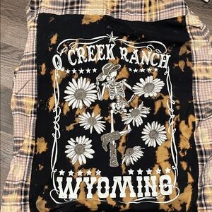 Creek Ranch Wyoming Graphic Tie-Dye Tee
